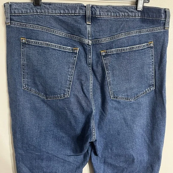 Abercrombie Fitch Curve Love Ankle Straight High Rise Jeans Women's Size 18/34 R - Picture 11 of 12
